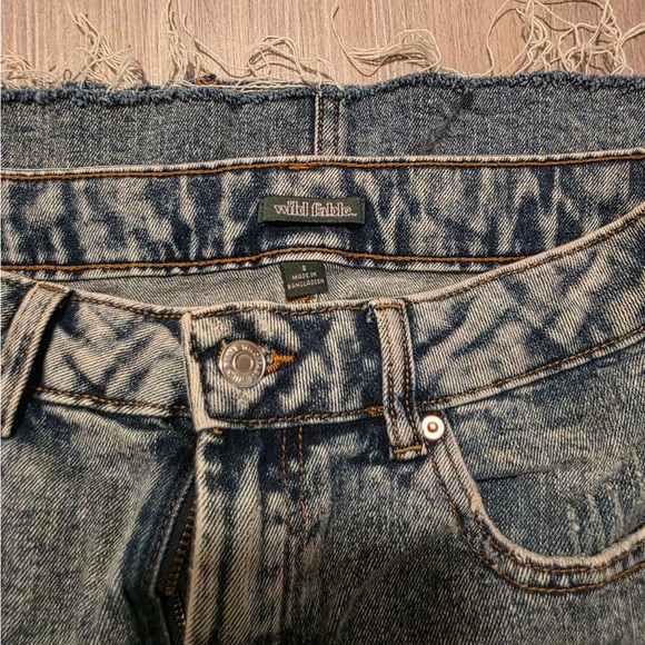 Wild Fable Blue Frayed Mini Skirt - Picture 7 of 8